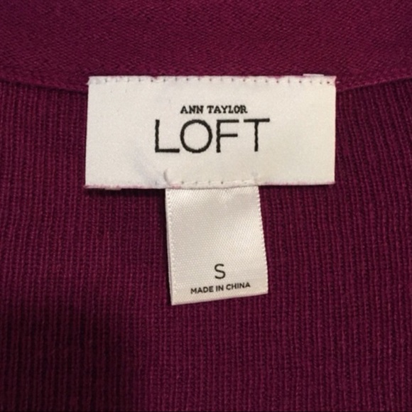 LOFT Button Down 3/4 Sleeve Knit Cardigan - Picture 6 of 7